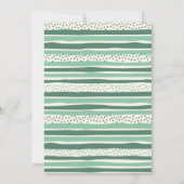 パステル恐竜ボーイファースト誕生日パーティー 招待状 (裏面)