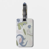 パステル恐竜 ラゲッジタグ (裏面縦)