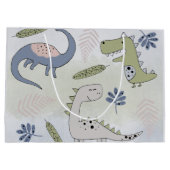 パステル恐竜 ラージペーパーバッグ (裏面)