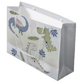 パステル恐竜 ラージペーパーバッグ (正面アングル)