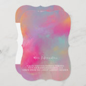 パステル情熱招待状 招待状 (正面/裏面)