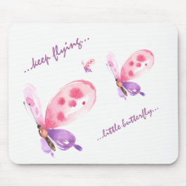 パステル感動的蝶 マウスパッド