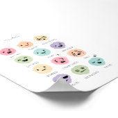 パステル感覚グラフプリント ポスター (角)