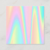 パステル感謝していグラデーション スクエア名刺 (裏面)