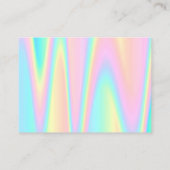 パステル感謝していテル色の名刺 名刺 (裏面)