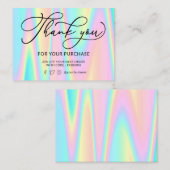 パステル感謝していテル色の名刺 名刺 (正面/裏面)