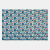 パステル感謝していハンドレットかわいいギフト ラッピングペーパーシート (正面)