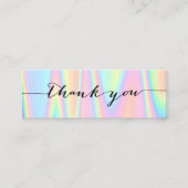 パステル感謝していユミニ名刺 スキニー名刺 (正面)