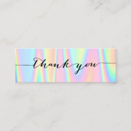 パステル感謝していユミニ名刺 スキニー名刺