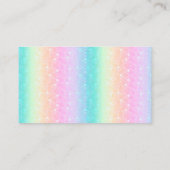 パステル感謝していレインボーユーの名刺 名刺 (裏面)