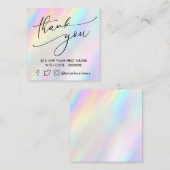 パステル感謝していー割引カード スクエア名刺 (正面/裏面)