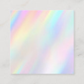 パステル感謝していー割引カード スクエア名刺 (裏面)