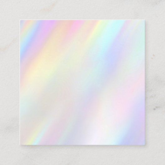 パステル感謝していー割引カード スクエア名刺 (裏面)