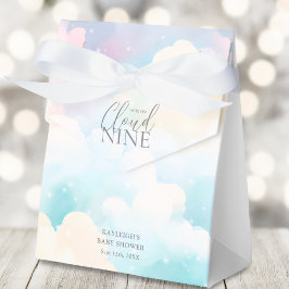 パステル我々はCloud Nine Baby Shower上にある フェイバーボックス