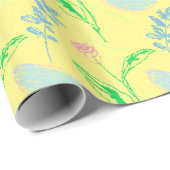 パステル手描き花柄 ラッピングペーパー (ロールコーナー)