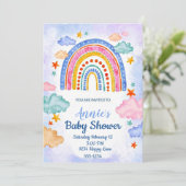 パステル手描き虹 招待状 (スタンド正面)