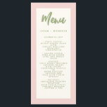 パステル手書きピンキーレトロ結婚のメニュー メニュー<br><div class="desc">パステル手書きピンキーレトロ結婚のメニュー</div>