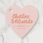 パステル手書きレトロ結婚ズサンキュービター フェイバータグ (正面)