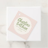 パステル手書きレトロ結婚ズサンキュービター フェイバータグ (インサイチュ)