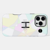 パステル抽象デザイン携帯電話ケースHAMbWG iPhoneケース (裏面横)