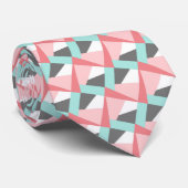 パステル抽象芸術お尻モザイクジオメトリックアートパターン ネクタイ (ロール)