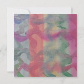 パステル抽象芸術アートフラットカード (正面)