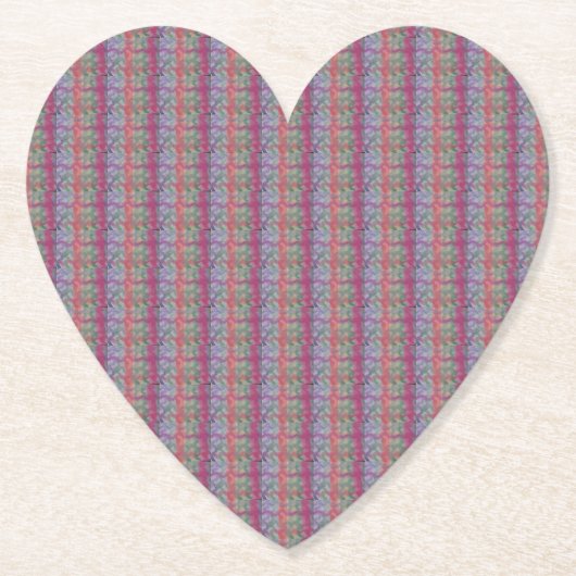 パステル抽象芸術アート紙コースター ペーパーコースター (正面)