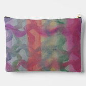 パステル抽象芸術アート アクセサリーポーチ (裏面)