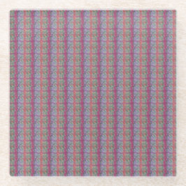 パステル抽象芸術アート ガラスコースター