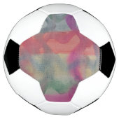 パステル抽象芸術アート サッカーボール (回転)