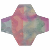 パステル抽象芸術アート サッカーボール (フラット)