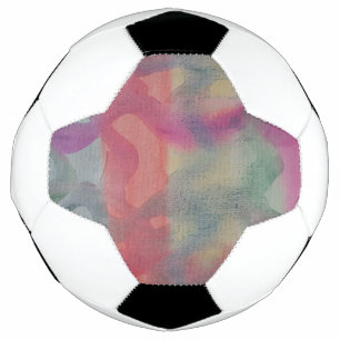 パステル抽象芸術アート サッカーボール