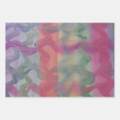 パステル抽象芸術アート ラッピングペーパーシート (正面3)
