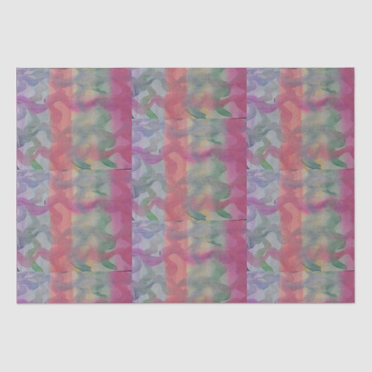 パステル抽象芸術アート 薄葉紙 (正面)