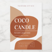 パステル抽象芸術キャンドルラベル フードラベル (シングルラベル)