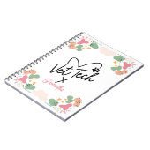 パステル抽象芸術シェイプパターンヴェットテックハート ノートブック (左側)