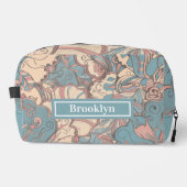 パステル抽象芸術トイレタリーバッグ ドップキット (正面)