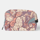 パステル抽象芸術トイレタリーバッグ ドップキット (裏面)