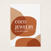 パステル抽象芸術ネックレスジュエリーディスプレイカード (正面)