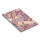 パステル抽象芸術ノート ノートブック (右側)