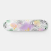 パステル抽象芸術ハーフトーンスケートデッキ スケートボード (横)