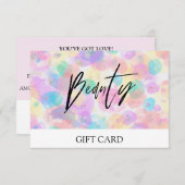 *~*パステル抽象芸術バブルトレンディ美しいギフトカード (正面/裏面)