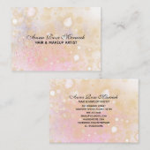 *~*パステル抽象芸術ピンクピーチ名刺 名刺 (正面/裏面)