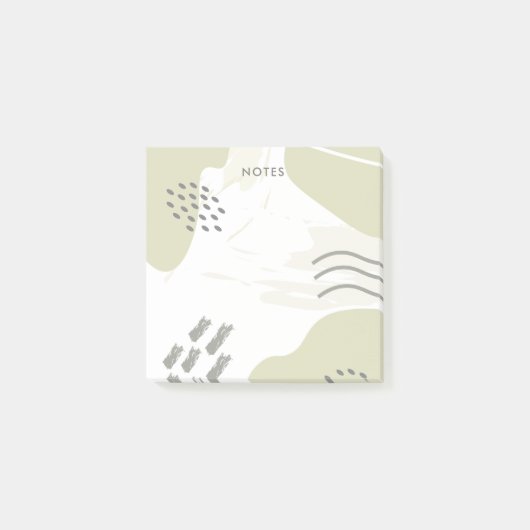 パステル抽象芸術ブラシストローク ポストイット (正面)