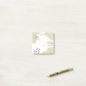 パステル抽象芸術ブラシストローク ポストイット (デスク上)