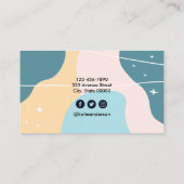パステル抽象芸術プロフェッショナル 名刺 (裏面)
