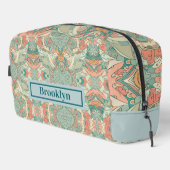 パステル抽象芸術ペイズリーパターントイレタリーバッグ ドップキット (右コーナー)