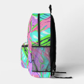 パステル抽象芸術ポップ・アートのアート プリントバックパック (右)