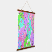 パステル抽象芸術ポップ・アートのアート 吊り下げ型タペストリー (傾斜あり)