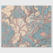 パステル抽象芸術ラッピング紙 ラッピングペーパー (フラット)